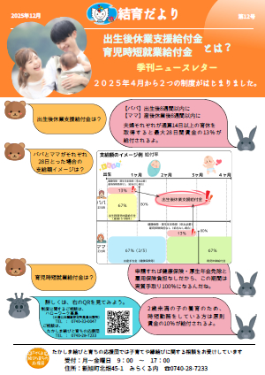 「結育だより12号」表面